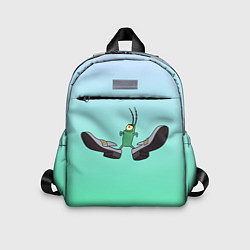 Детский рюкзак Планктон в тягах бархатных, цвет: 3D-принт