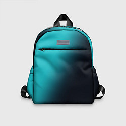 Детский рюкзак Градиент бирюзовый диагональ, цвет: 3D-принт