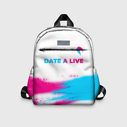 Детский рюкзак Date A Live neon gradient style: символ сверху, цвет: 3D-принт