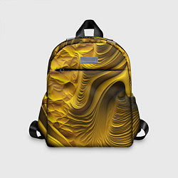 Детский рюкзак Объемная желтая текстура, цвет: 3D-принт