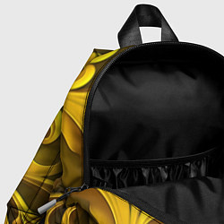 Детский рюкзак Желтый объемный узор, цвет: 3D-принт — фото 2