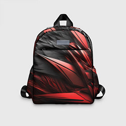 Детский рюкзак Объемные красные элементы, цвет: 3D-принт