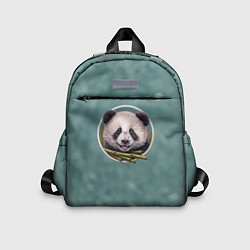 Детский рюкзак Милая мордочка панды с бамбуком