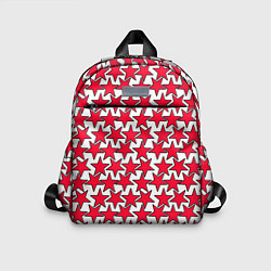 Детский рюкзак Ретро звёзды красные, цвет: 3D-принт