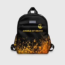 Детский рюкзак Angels of Death - gold gradient: символ сверху, цвет: 3D-принт