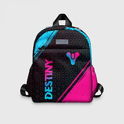 Детский рюкзак Destiny - neon gradient: надпись, символ, цвет: 3D-принт
