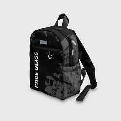 Детский рюкзак Code Geass glitch на темном фоне: надпись, символ, цвет: 3D-принт — фото 2