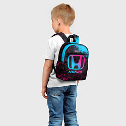 Детский рюкзак Honda - neon gradient, цвет: 3D-принт — фото 2