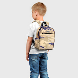 Детский рюкзак Камуфляжный узор веенний, цвет: 3D-принт — фото 2