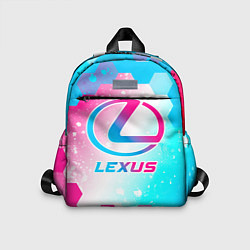 Детский рюкзак Lexus neon gradient style, цвет: 3D-принт