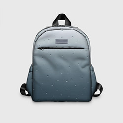 Детский рюкзак Серый градиент капли, цвет: 3D-принт
