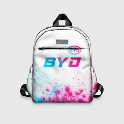 Детский рюкзак BYD neon gradient style: символ сверху, цвет: 3D-принт