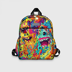 Детский рюкзак Космические зубастые чудовища, цвет: 3D-принт