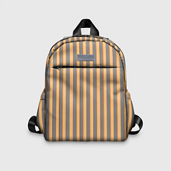 Детский рюкзак Полосатый серый и желтый, цвет: 3D-принт