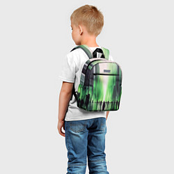 Детский рюкзак Большой нарисованный город с силуэтами людей, цвет: 3D-принт — фото 2