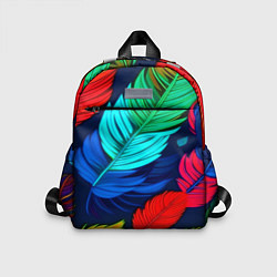 Детский рюкзак Яркие перья, цвет: 3D-принт