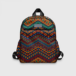 Детский рюкзак Этнический орнамент зигзаги, цвет: 3D-принт
