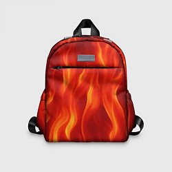 Детский рюкзак Огонь рыжий, цвет: 3D-принт