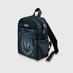 Детский рюкзак Волк, векторный орнаментализм, цвет: 3D-принт — фото 2