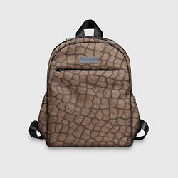 Детский рюкзак Кожа крокодила крупная, цвет: 3D-принт