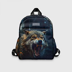 Детский рюкзак Волк рассвет, цвет: 3D-принт
