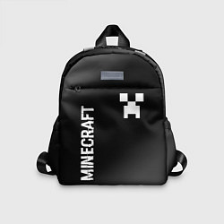 Детский рюкзак Minecraft glitch на темном фоне: надпись, символ, цвет: 3D-принт