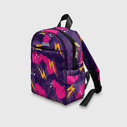 Детский рюкзак Абстрактные узоры паттерн, цвет: 3D-принт — фото 2