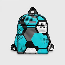 Детский рюкзак Шестиугольники абстрактный фон, цвет: 3D-принт