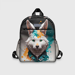 Детский рюкзак Кролик в каплях краски, цвет: 3D-принт
