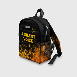 Детский рюкзак A Silent Voice - gold gradient: символ сверху, цвет: 3D-принт — фото 2