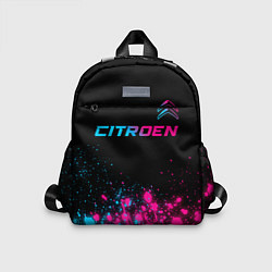 Детский рюкзак Citroen - neon gradient: символ сверху, цвет: 3D-принт