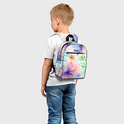 Детский рюкзак Акварельные цветы - нейросеть, цвет: 3D-принт — фото 2