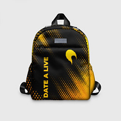 Детский рюкзак Date A Live - gold gradient: надпись, символ, цвет: 3D-принт