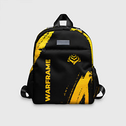 Детский рюкзак Warframe - gold gradient: надпись, символ, цвет: 3D-принт