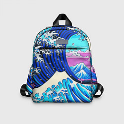 Детский рюкзак Большая волна в Канагаве сакура, цвет: 3D-принт