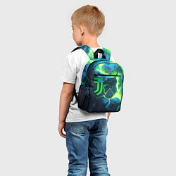 Детский рюкзак Juventus green neon, цвет: 3D-принт — фото 2