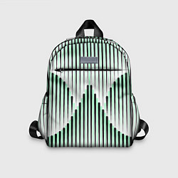 Детский рюкзак Зеленый геометрический круглый узор, цвет: 3D-принт