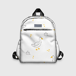 Детский рюкзак Милый гусь, цвет: 3D-принт