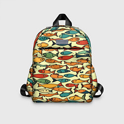 Детский рюкзак Стайка рыбок, цвет: 3D-принт