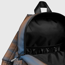 Детский рюкзак Полосатый закат градиент, цвет: 3D-принт — фото 2