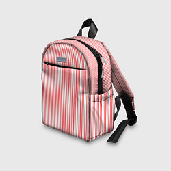 Детский рюкзак Полосатый красный утонченный, цвет: 3D-принт — фото 2