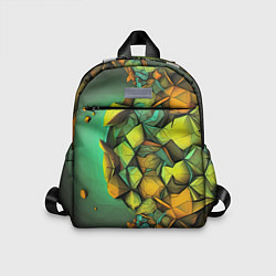 Детский рюкзак Зеленая объемная абстракция