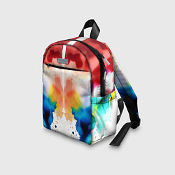 Детский рюкзак Цветная монотипия - поп-арт, цвет: 3D-принт — фото 2