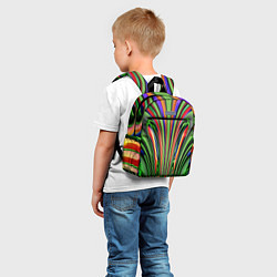 Детский рюкзак Зеленые прожилки, цвет: 3D-принт — фото 2