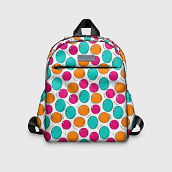 Детский рюкзак Яркие цветные пузыри, цвет: 3D-принт