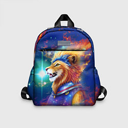 Детский рюкзак Космический лев - неоновое свечение, цвет: 3D-принт