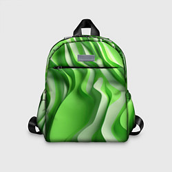 Детский рюкзак Зеленые объемные полосы