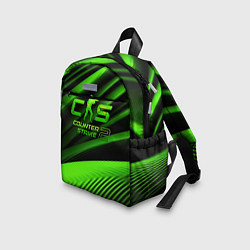 Детский рюкзак CS2 Counter strike green logo, цвет: 3D-принт — фото 2