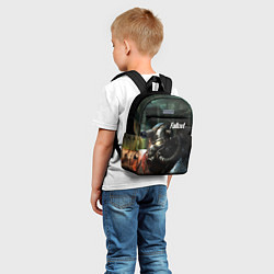 Детский рюкзак Fallout dark style, цвет: 3D-принт — фото 2