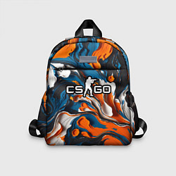 Детский рюкзак Мазки краски - CS GO, цвет: 3D-принт
